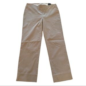 White House Black Market Pull On Stretch Tan Crop Pant 0